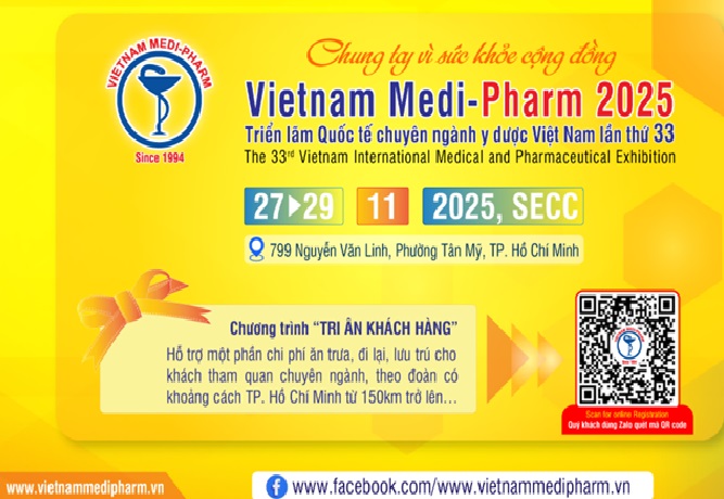 Sắp diễn ra Triển lãm Quốc tế chuyên ngành Y Dược Việt Nam lần thứ 33 tại Tp.Hcm